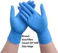 100PCS Nitrile Disposable Gloves,Latex Free Powder