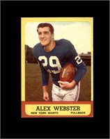 1963 Topps #51 Alex Webster SP EX to EX-MT+