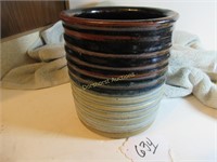 SIGNED POTTERY - 7"H X 6 1/8"W