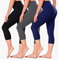 New (Size L/XL) 3 Pack Leggings for Women Butt