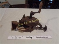 Antique Hand Crank Bench Grinder