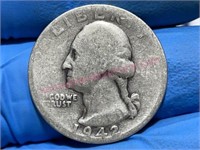 1942-S Washington Quarter (90% silver)