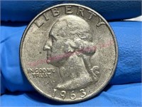 1963-D Washington Quarter (90% silver)