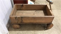 WOOD TOY WAGON