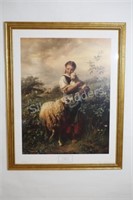 The Shepherdess Professionally Framed Print