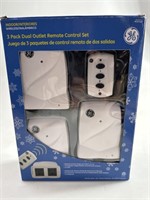 3 Pack Dual Outket Remote Control Set