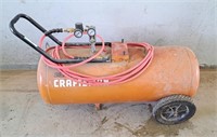 Sears Craftsman air compressor. Tank is 35" l x