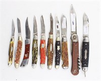 (11) Vintage Pocket Knife Lot CASE Camillus PAL