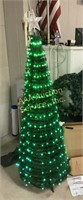 6 ft LED light Christmas tree changes colors,