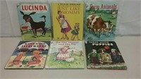 Six 1950's Children's Books