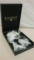 Unused Bombay Cherub Theme Metal Knife Rest Set
