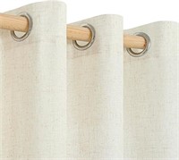 (N) YoungsTex Linen Curtains 84 Inches Length Grom