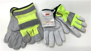2 New Pair Safety Work Gloves Size XL