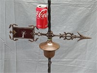 6' Lightning Rod with wagon wheel lawn display ,