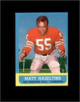 1963 Topps #142 Matt Hazeltine EX to EX-MT+