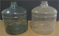 (2) Antique Cookstove Kerosene Bottles