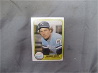 1981 Fleer Premier HOF George Brett Baseball Card