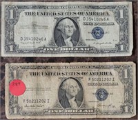 1935-E & 1957-A $1 SILVER CERTIFICATES