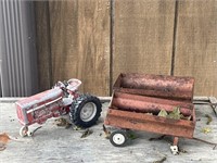 vintage international diecast toy tractor/wagons