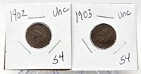 1902, ’03 Cents Unc.