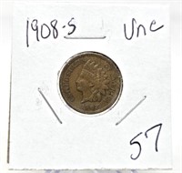 1908-S Cent Unc.