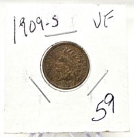 1909-S Indian Cent VF
