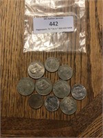 (10) Assorted Mexican Coins