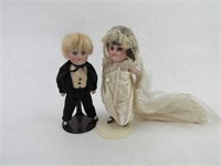 Mini Bride and Groom Dolls