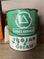 Cities Service Trojan Grease can