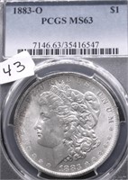 1883 O PCGS MS63 MORGAN DOLLAR