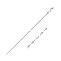 Sterling Silver High Polished Cable Chain 0.8mm