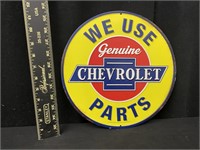 Chevrolet Parts Metal Advertising Sign