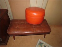 (2)Vintage footstools.