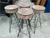 4 Midcentury Modern Bar Stools