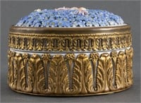 Antique Elfinware German Porcelain Trinket Box