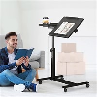 Height Adjustable Rolling Laptop Stand