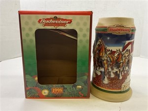 1998 Budweiser beer stein in original box