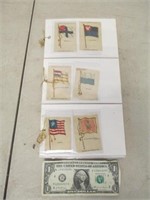 Lot of Old Tobacco Silks - 52 Circa 1910 Flags of