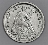 1853 Liberty Seated Half Dime