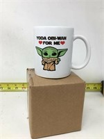 Baby Yoda Mug - Obi Wan For Me Heart 11oz  White