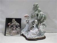 18" Lladro Porcelain Statue W/Art Book