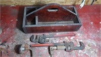 Vintage Hand Tools* Wood Toolbox