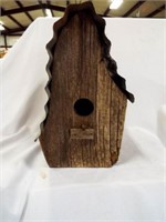 Rustic Brown Wood Handcrafted Birdhouse