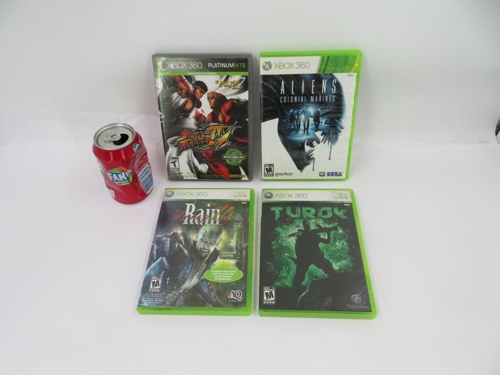 4 jeux Xbox 360 dont Aliens