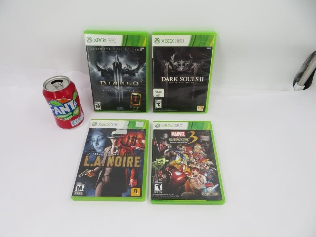 4 jeux Xbox 360 dont Diablo