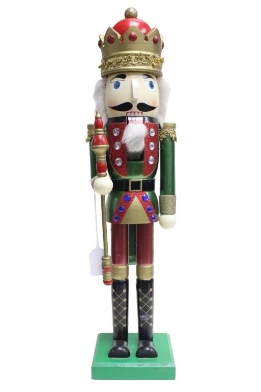 Traditional Painted Wooden Nutcracker Ornament sol