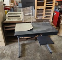 (2) Office Desks, Wooden Paper Organizer
