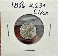 1865 US 3- Cent Silver