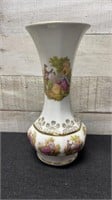 Vintage Bayreuth Love Story Vase 22 Carat Gold Tri