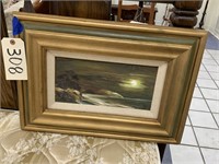 Framed Oil Painting Outdoor Scenery by Portillo